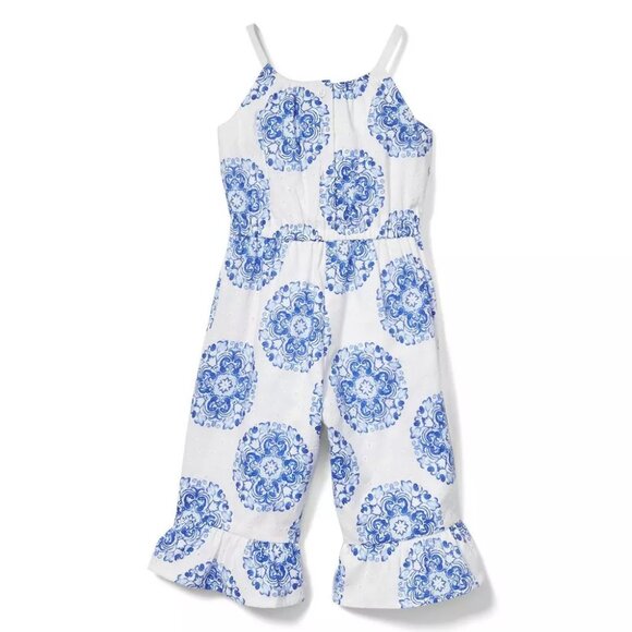 Girls Rachel Zoe for Janie & Jack Medallion Jumpsuit, Size 7 - Picture 1 of 9
